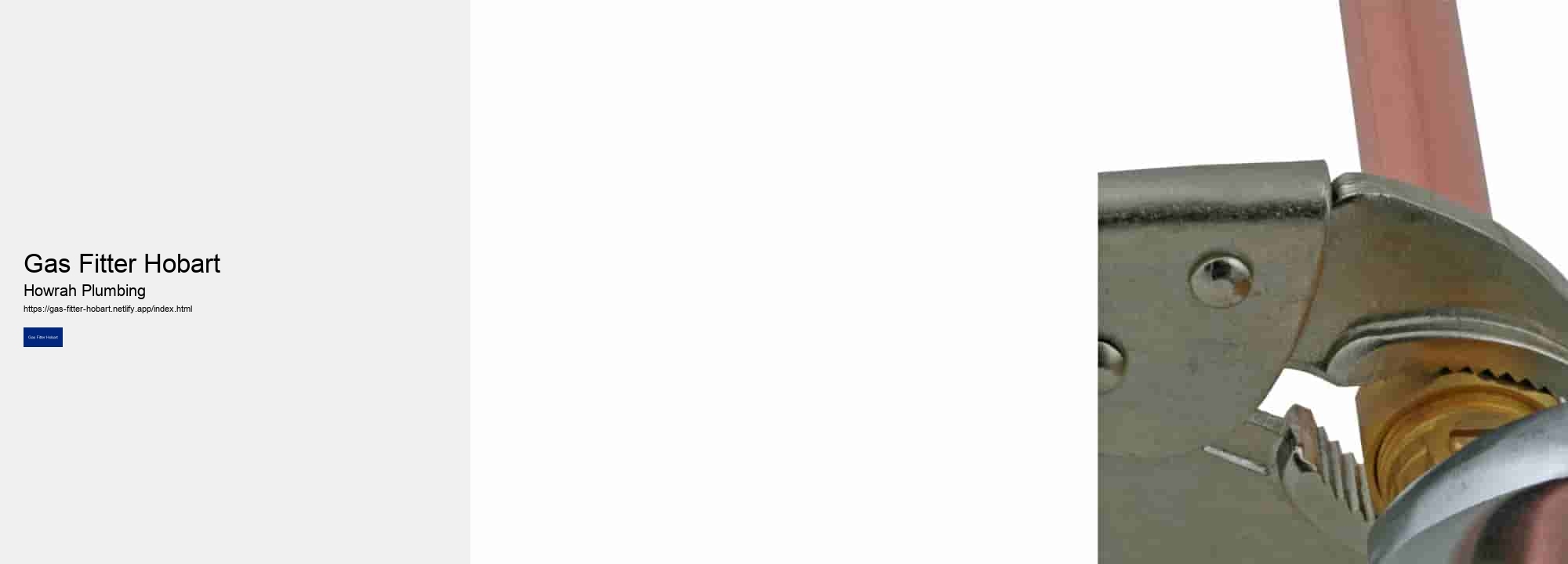 Gas Fitter Hobart